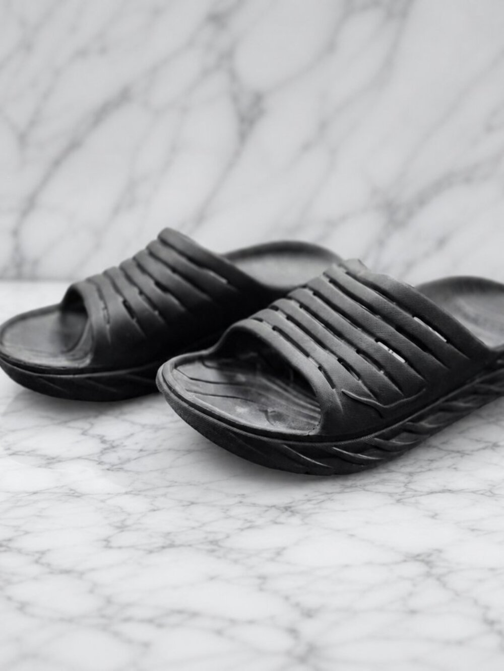 Hoka One One Ora Recovery Slide 3 Men's Black Sandals Size 10 - Picture 3 of 11